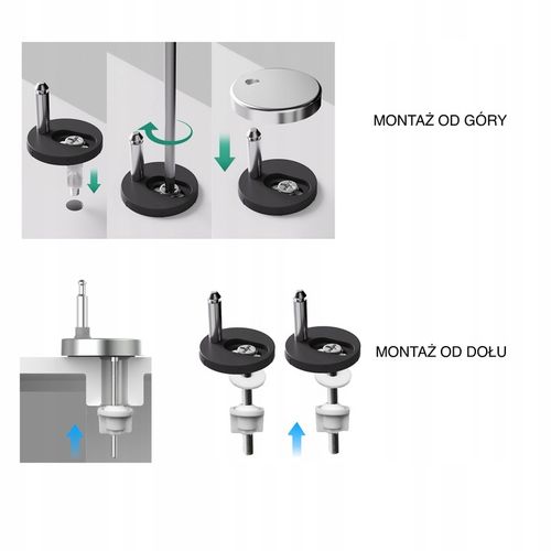 Deska sedesowa wolnoopadająca WC twardy duroplast uniwersalna wypinana kołk na Arena.pl