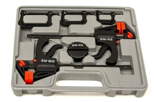 MANNESMANN ZESTAW 16 ŚCISKÓW STOLARSKICH ZACISKI na Arena.pl