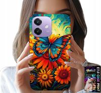 ETUI DO OPPO A40 / A40M - MOTYLE MOTYLKI KWIATKI RÓŻE OBUDOWA