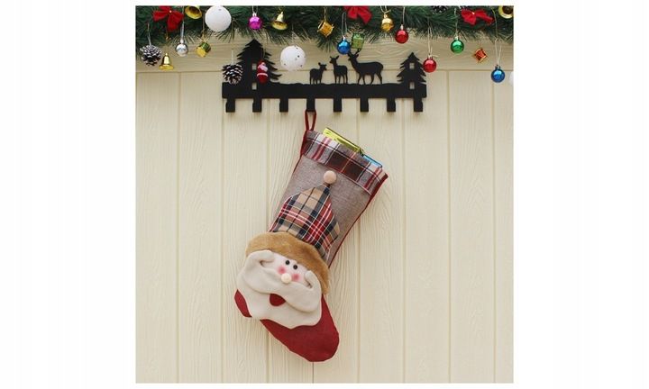 3x SKARPETY Skarpeta ŚWIĄTECZNE PREZENTY KOMINEK OZDOBNA GWIAZDOR DEKORACJA zdjęcie 6