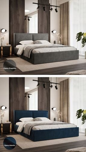 ŁOŻKO SOAVE II Z PODNOSZONYM STELAŻEM I POJEMNIKIEM NA POŚCIEL 180x200 na Arena.pl