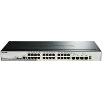 d-link 28-port gigabit stackable smart managed switch including 4 10g sfp+