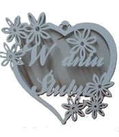 zawieszka serce 30cm ślub