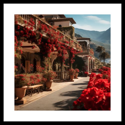 Plakat 40x40cm Czerwona Idylla na Arena.pl