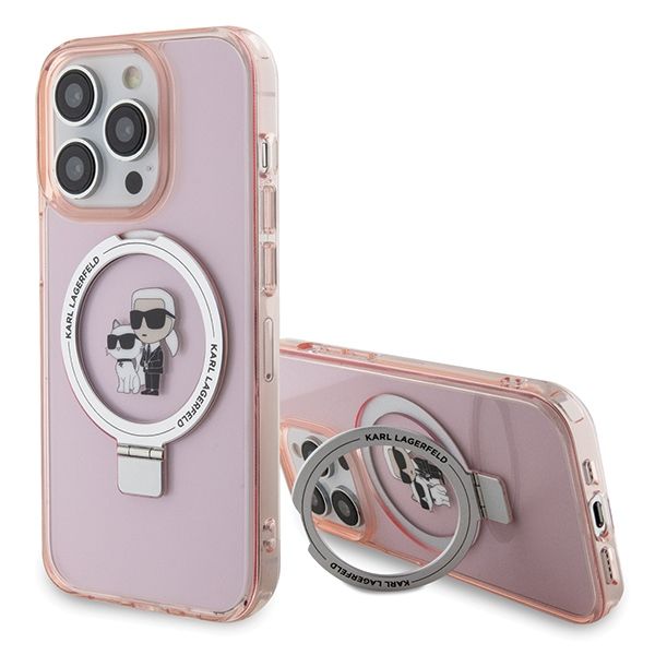 Etui Karl Lagerfeld do iPhone 15 Pro Max, Różowy, MagSafe zdjęcie 1