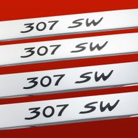 Listwa progowa PEUGEOT 307  307 SW Stal nierdzewna 304 połysk 4szt