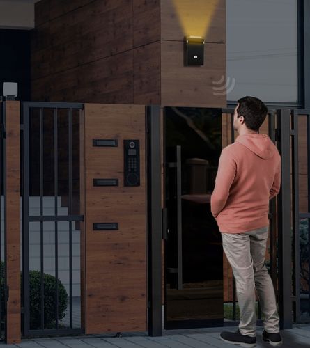 Lampa Elewacyjna Zewnętrzna LED Z Czujnikiem Ruchu i Zmierzchu 1x GU10 PIR na Arena.pl