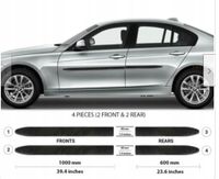 BMW 3 2012-2018 - Listwy CZARNE Boczne Drzwi