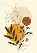Plakat 42x59,4cm Złoto Pory Roku