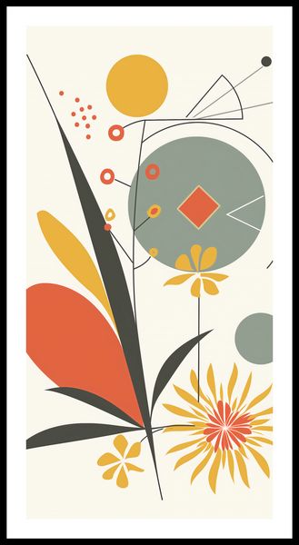 Plakat 50x100cm Geometryczny Ogród zdjęcie 3