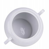 BIAŁA WAZA DO ZUPY ROSOŁU NA ZUPĘ 2,5L PORCELANOWA Z POKRYWĄ