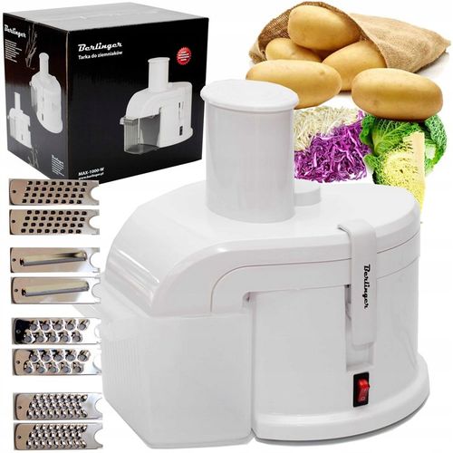 MASZYNKA TARKA DO TARCIA ZIEMNIAKÓW CIORKA SZATKOWNICA BERLINGER 4w1 400W na Arena.pl