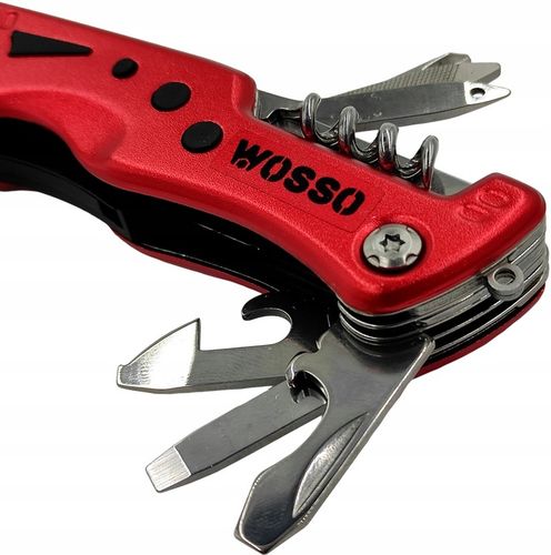 NÓŻ MULTITOOL SCYZORYK z LATARKA LED WIELOFUNKCYJNY 12w1 NOŻYK na Arena.pl