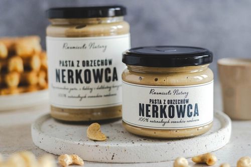 PASTA Z ORZECHÓW NERKOWCA 100% - 300g - Rzemiosło Natury na Arena.pl