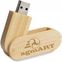 GRAWER PENDRIVE bambusowy reklamowy LOGO FIRMY Pamięć USB 16 GB 25 SZTUK