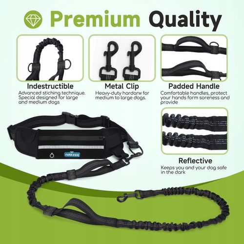 PAS SASZETKA DO BIEGANIA Z PSEM Elastyczna lina trakcyjna na Arena.pl