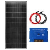 ZESTAW FOTOWOLTAICZNY 200W SOLARNY MPPT DO KAMPERA ŁODZI JACHTU