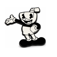 Mugman | 3 cm | Metal | Przypinka Gamingowa | Cuphead