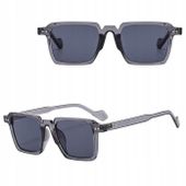 OKULARY PRZECIWSŁONECZNE filtr UV400 szare damskie męskie + ETUI + ŚCIERKA