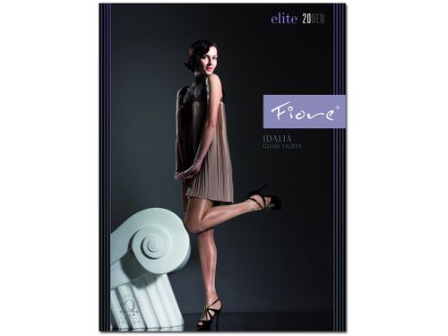 Rajstopy błyszczące satynowy połysk Idalia Fiore Cappuccino 2 na Arena.pl