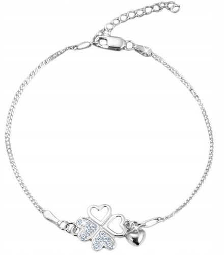 SREBRNA BRANSOLETKA DAMSKA KONICZYNKA SREBRO 925 NA WALENTYNKI ORYGINALNA na Arena.pl