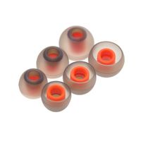 Gumki do JBL Tune 125TWS / 120TWS czarno-pomarańczowe