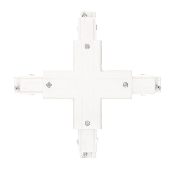 Łącznik 'X' do łączenia szyn ZEWNĘTRZNY BIAŁY do LED NEXTRACK zdjęcie 5
