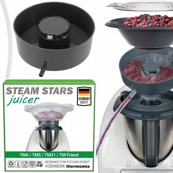 Sokownik parowy / sokowirówka do VORWERK Thermomix TM6 TM5 | atest +BPAfree zdjęcie 1