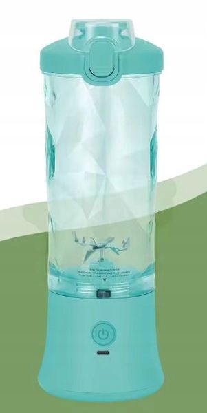 BLENDER SHAKER TURYSTYCZNY DIODY LED USB-C AKUMULATOR 600ML BEZPRZEWODOWY zdjęcie 8