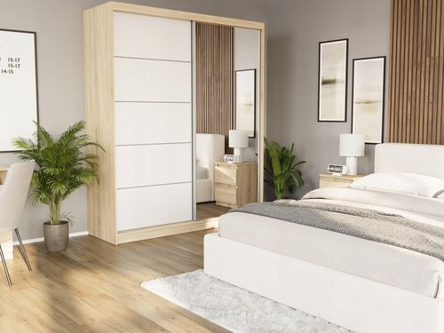 Szafa przesuwna Luna I 183 cm z lustrem na Arena.pl