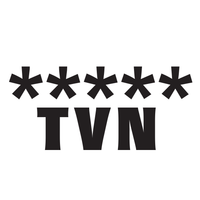 Naklejka ***** TVN na auto samochód WYTRZYMAŁA FOLIA SAMOCHODOWA 10 cm