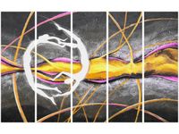 70CM 150CM OBRAZ 5 ELEM WIRUJĄCE POSTACIE ŚCIENNY