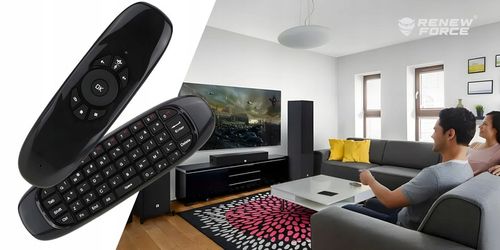 KLAWIATURA BEZPRZEWODOWA PILOT 3W1 SMART TV PC AIR MOUSE MYSZKA NA na Arena.pl