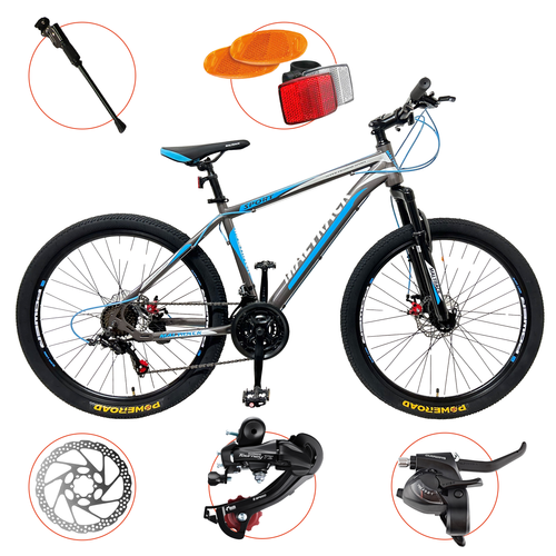 Rower Górski MTB MalTrack SPORT GRAY BLUE 26" na Arena.pl