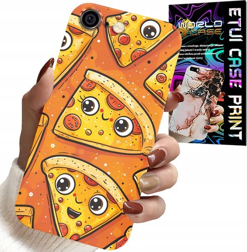 ETUI DO IPHONE ( 6 PLUS ) - SŁODKIE UŚMIECHNIĘTE PIZZE CASE + SZKŁO na Arena.pl