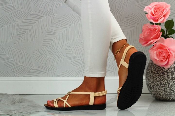 DAMSKIE SANDAŁY ELEGANCKIE NA LATO PŁASKIE zdjęcie 5