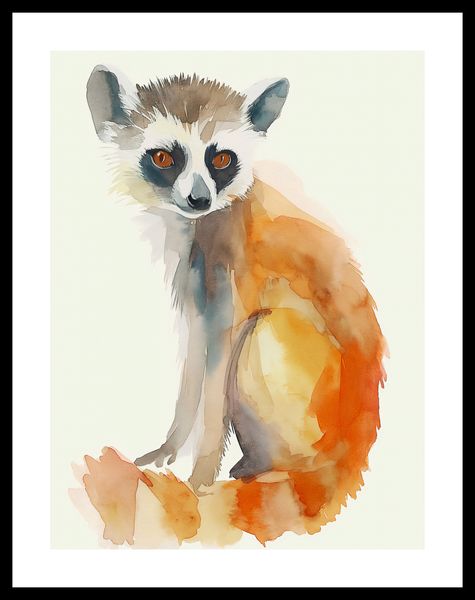 Plakat 30x40cm Lemurek zdjęcie 3