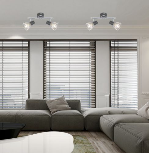 Modo listwa 2x40W E14 czarny+chrom na Arena.pl