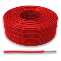 PRZEWÓD KABEL LINKA 2,5 2,5mm JEDNOŻYŁOWY GIĘTKI LGY 1X 2,5mm2 CZERWONY 10m