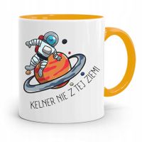 Dla Kelnera Kubek Żółty Kelner Nie Z Tej Ziemi Z Nadrukiem Ze Zdjęciem