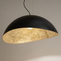 Lampa wisząca do sypialni SOLARIS 40601 Sigma żywiczna czarna złota