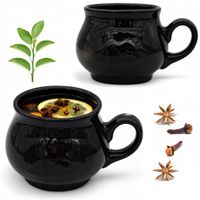 Komplet 2x KUBEK kamionkowy DO GRZAŃCA na grzane wino piwo zestaw do wina