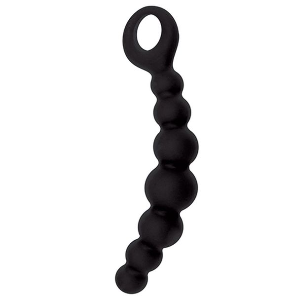 Plug/Kulki-Fallo Anale Caterpill-Ass Silicone Black zdjęcie 2