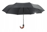 Parasol automatyczny krótki składany 69 cm czarny