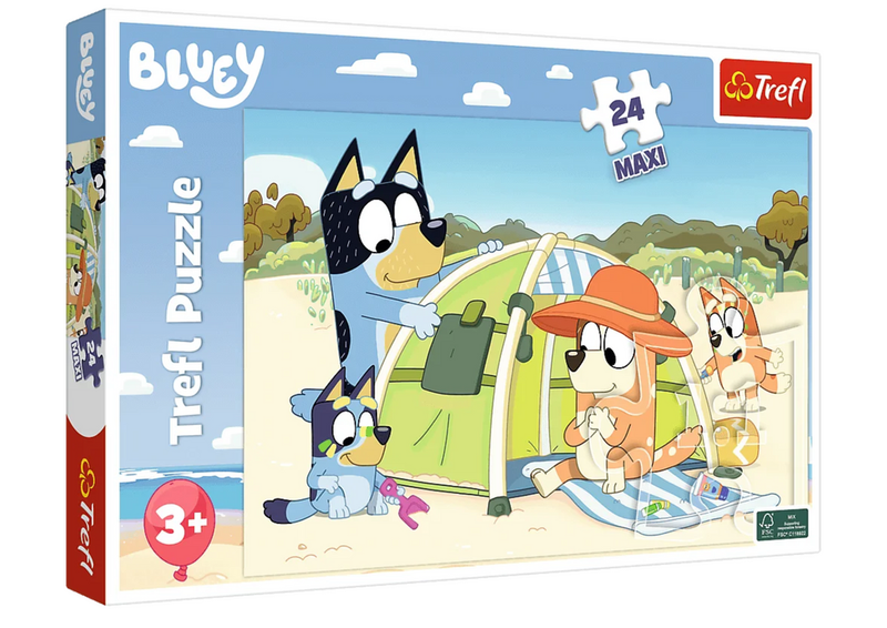 Puzzle - 24 Maxi - Wspaniały dzień Bluey Trefl 14357 zdjęcie 1