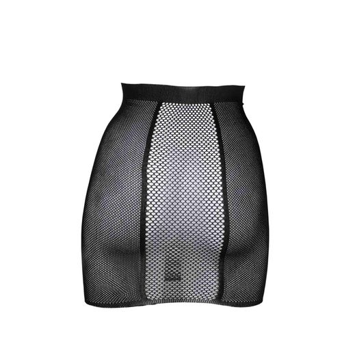 high-waist fishnet skirt - one size - black na Arena.pl