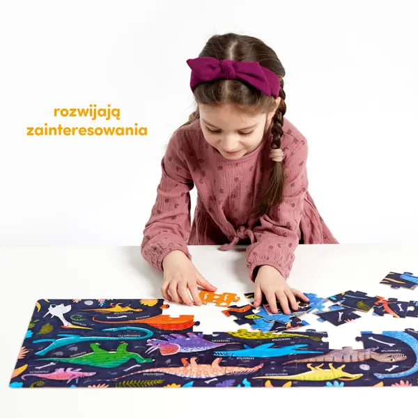 Puzzle CzuCzu 60 elementów. Grr Dinozaury zdjęcie 4
