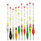 Zestaw SPŁAWIKÓW z BOJKĄ ślizgową góra-dół 2g -6 g