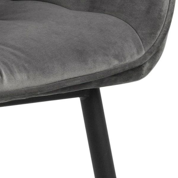Krzesło Brooke VIC Dark Grey tapicerowane zdjęcie 5