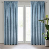 Zasłona na taśmie VILLA 140x270 niebieska